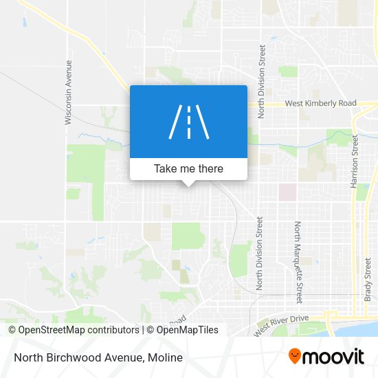Mapa de North Birchwood Avenue