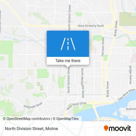 North Division Street map