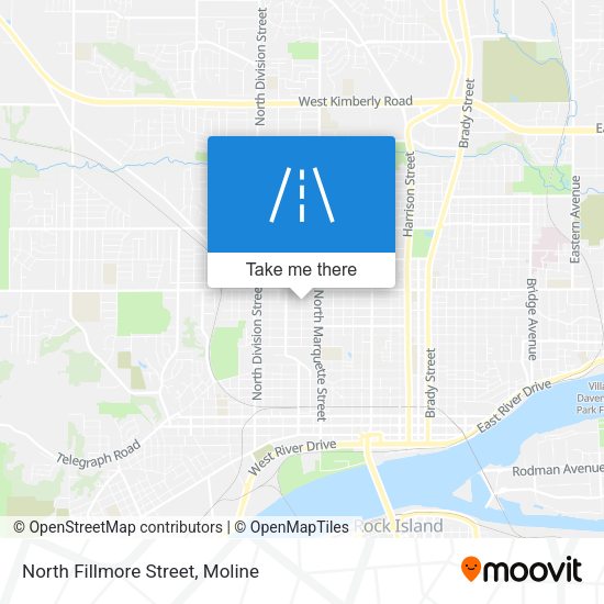 North Fillmore Street map