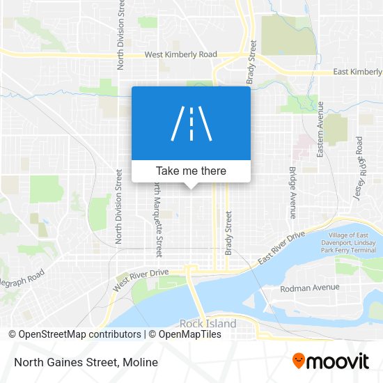 North Gaines Street map