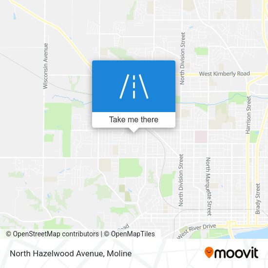 Mapa de North Hazelwood Avenue