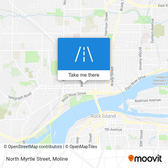 North Myrtle Street map