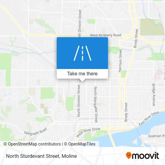 North Sturdevant Street map