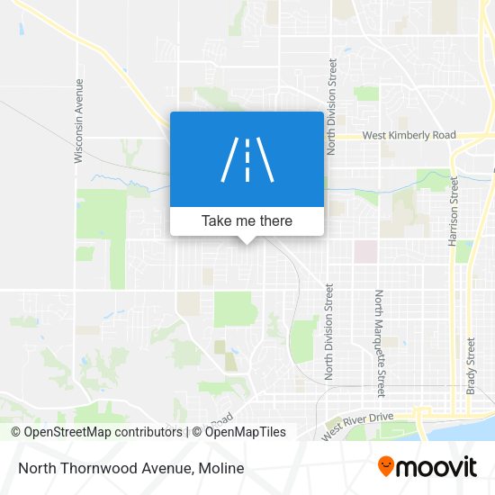North Thornwood Avenue map