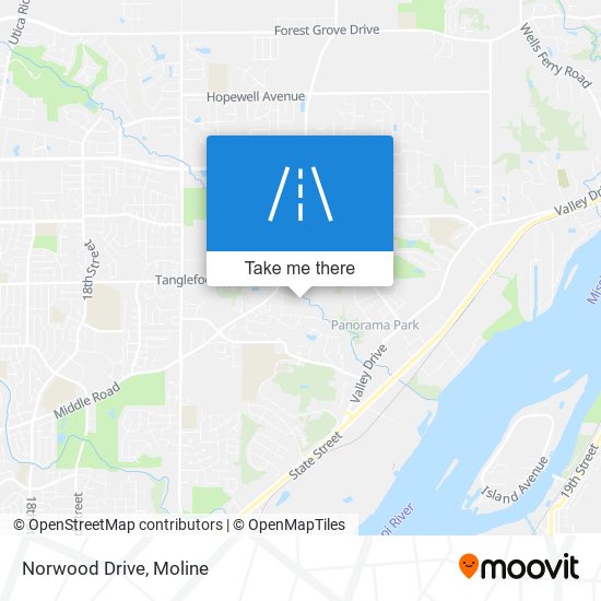 Norwood Drive map