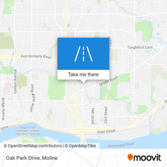 Oak Park Drive map