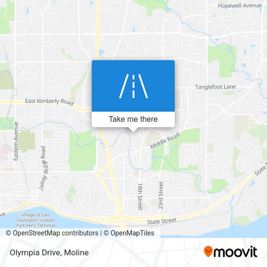 Olympia Drive map