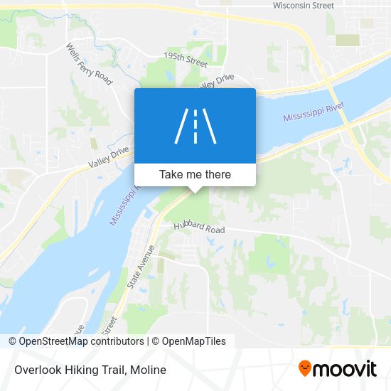 Overlook Hiking Trail map