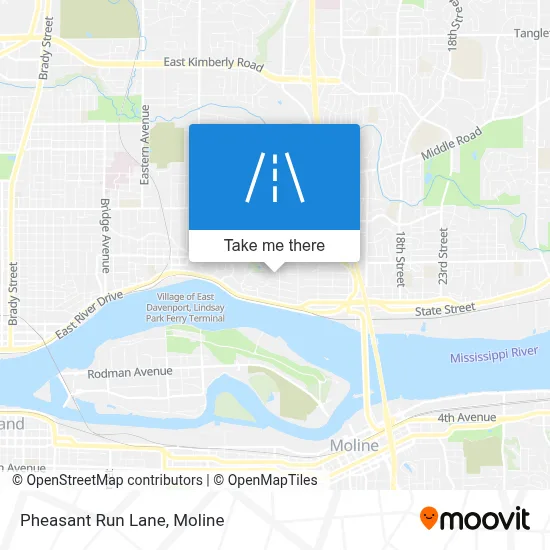 Pheasant Run Lane map
