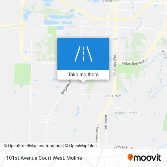 101st Avenue Court West map