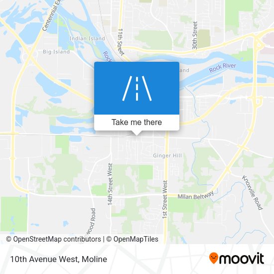 10th Avenue West map