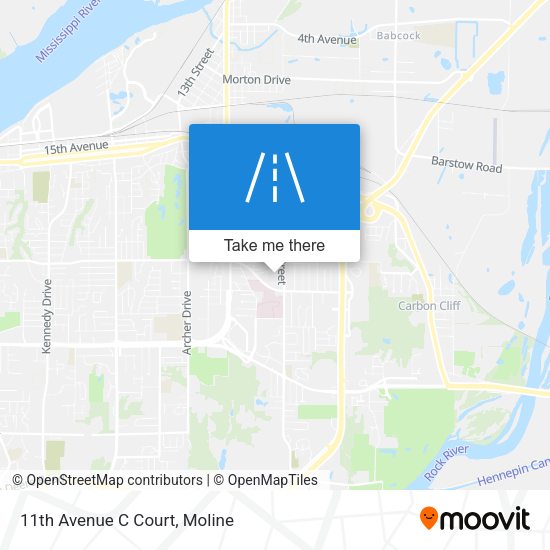 Mapa de 11th Avenue C Court