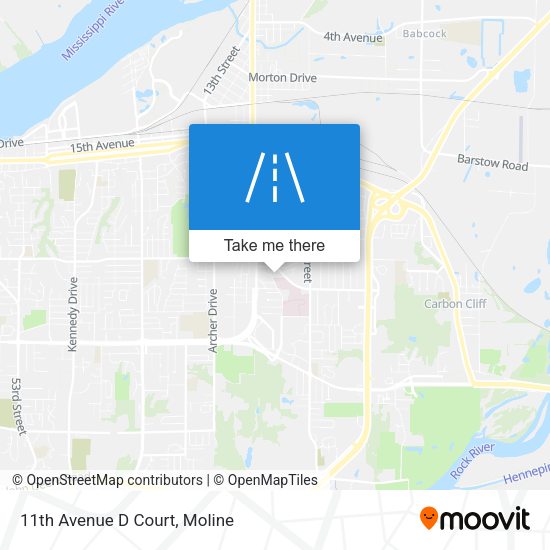 Mapa de 11th Avenue D Court