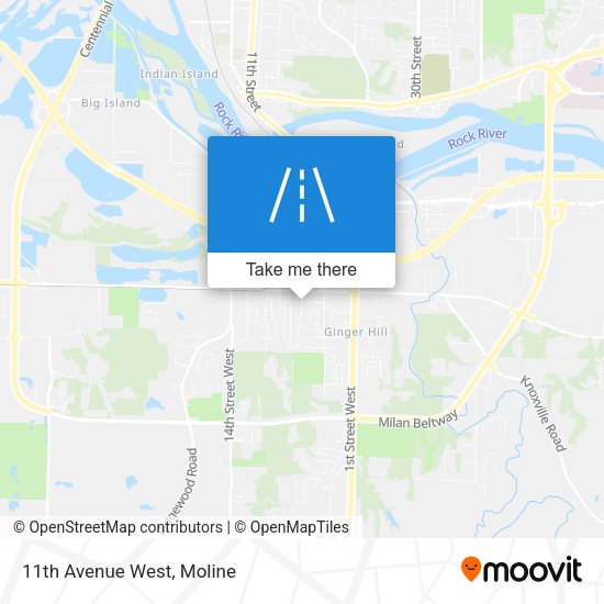Mapa de 11th Avenue West
