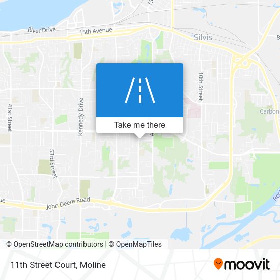 Mapa de 11th Street Court