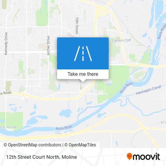 Mapa de 12th Street Court North