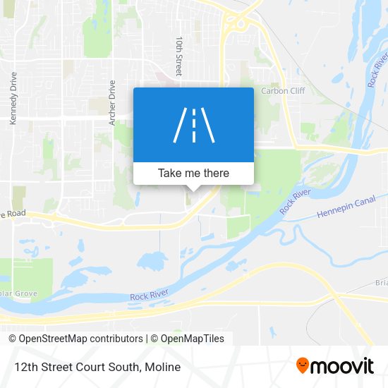 12th Street Court South map