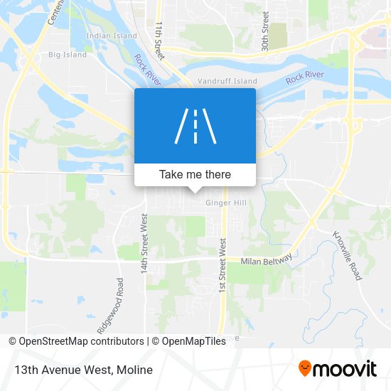 Mapa de 13th Avenue West