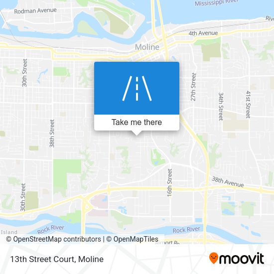 Mapa de 13th Street Court