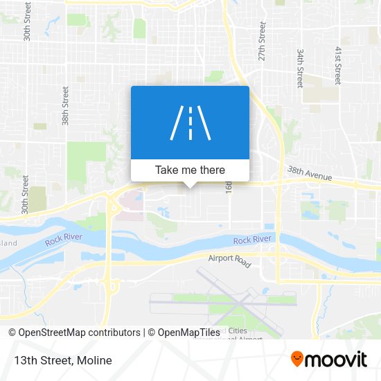 Mapa de 13th Street