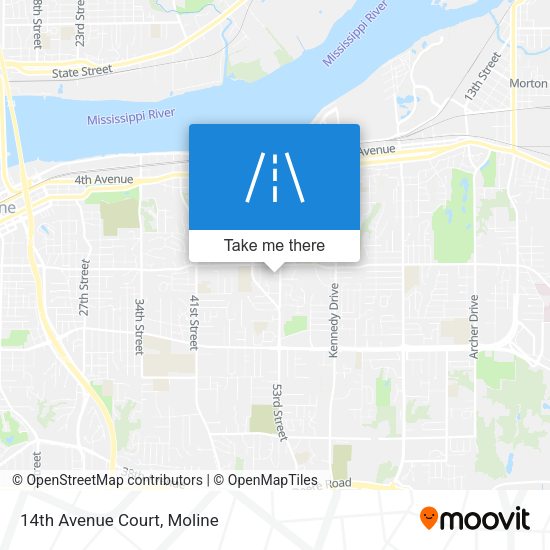Mapa de 14th Avenue Court