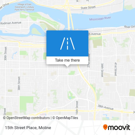 Mapa de 15th Street Place