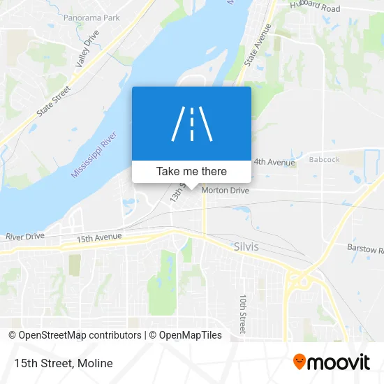 15th Street map