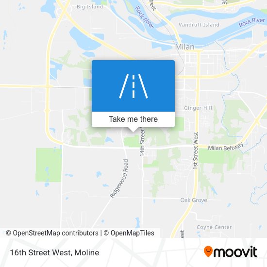Mapa de 16th Street West