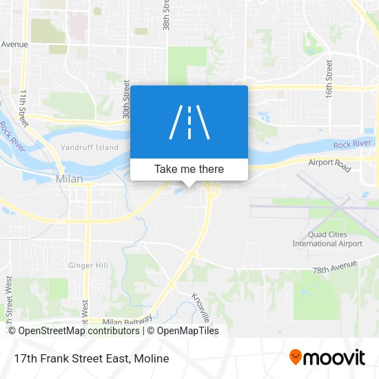17th Frank Street East map