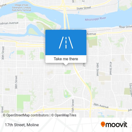 Mapa de 17th Street