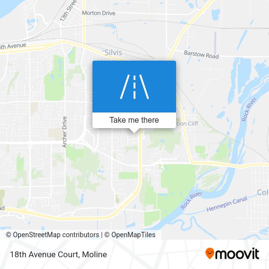 Mapa de 18th Avenue Court