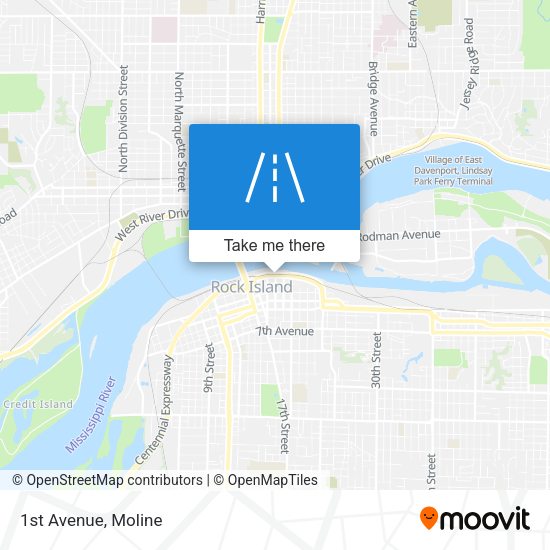 Mapa de 1st Avenue