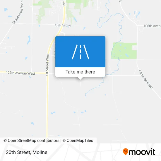 20th Street map