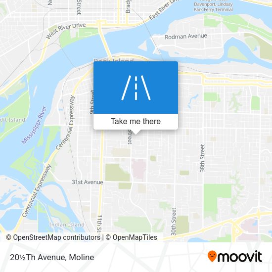 Mapa de 20½Th Avenue