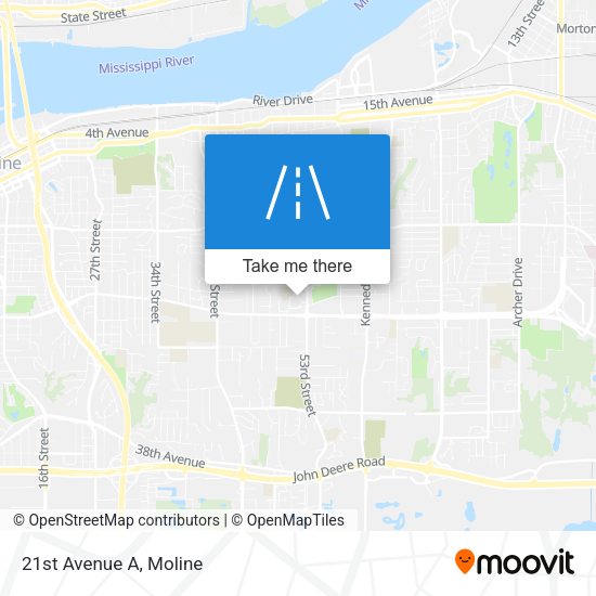 Mapa de 21st Avenue A