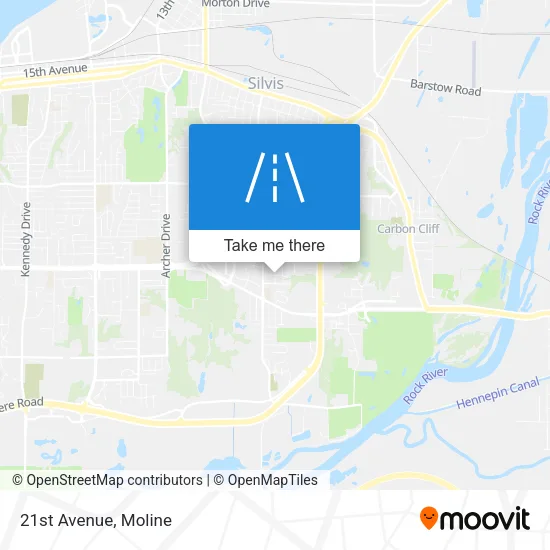 21st Avenue map