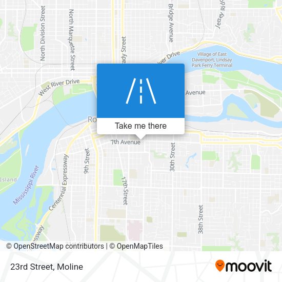 Mapa de 23rd Street