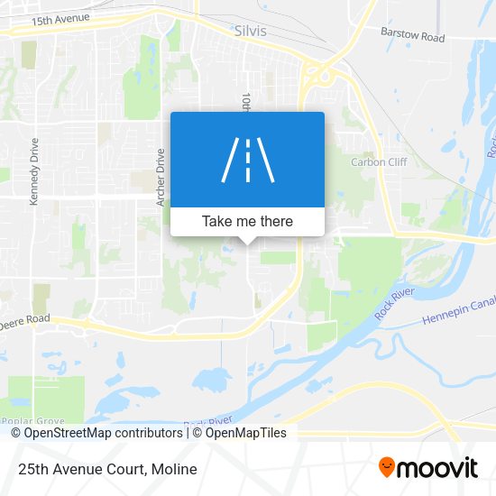 Mapa de 25th Avenue Court