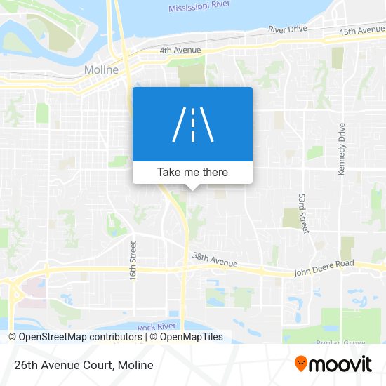 Mapa de 26th Avenue Court