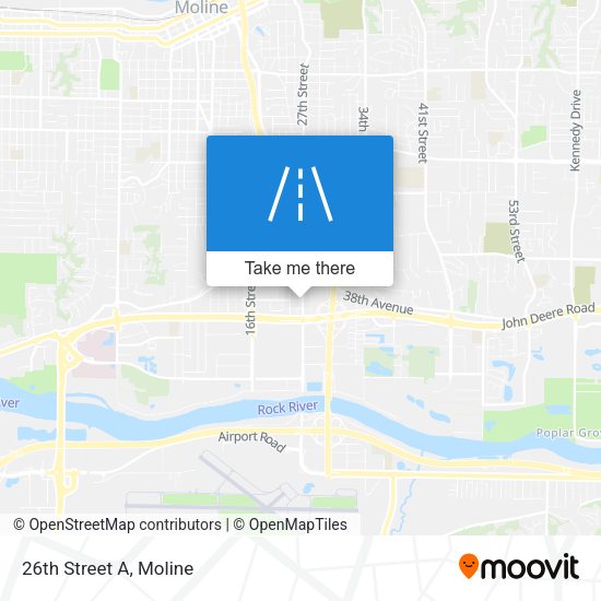Mapa de 26th Street A