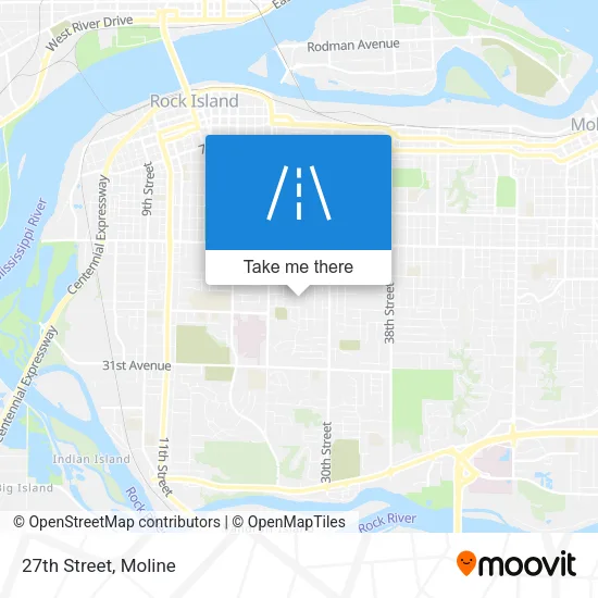 27th Street map