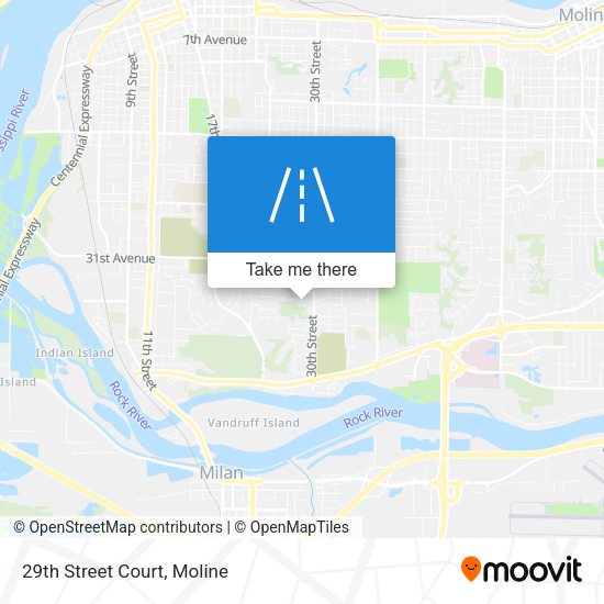 Mapa de 29th Street Court