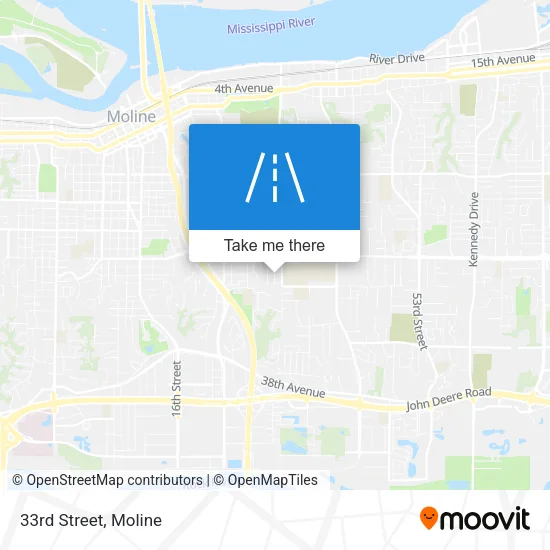 33rd Street map