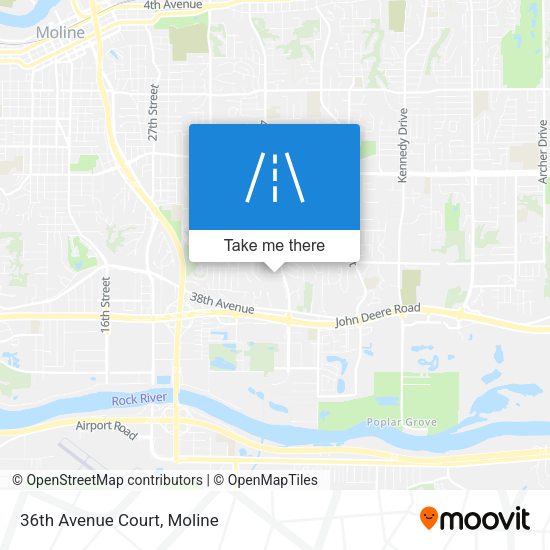 Mapa de 36th Avenue Court