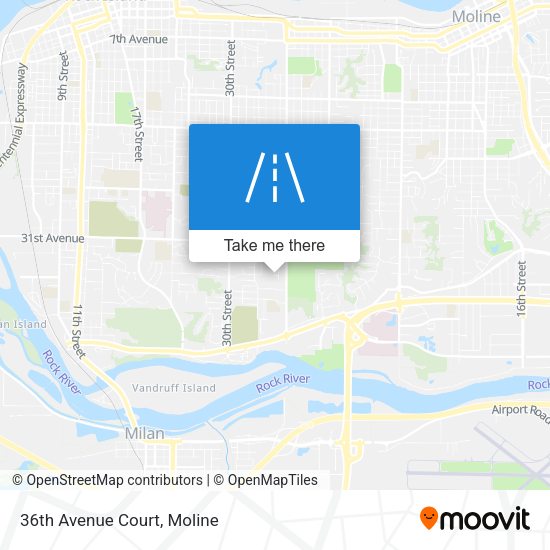 Mapa de 36th Avenue Court