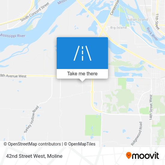 Mapa de 42nd Street West