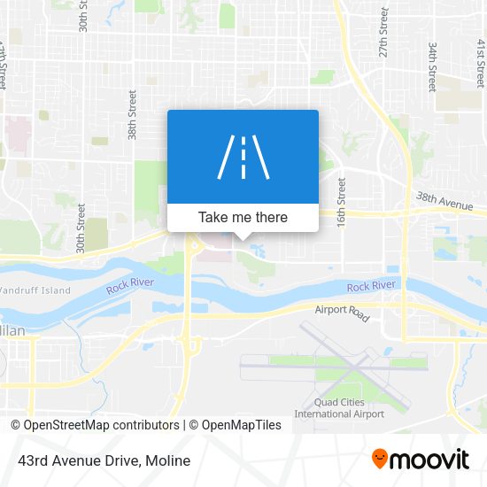 Mapa de 43rd Avenue Drive