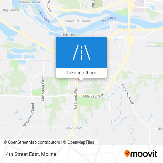 Mapa de 4th Street East