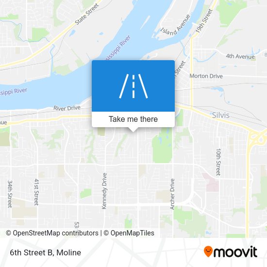 Mapa de 6th Street B