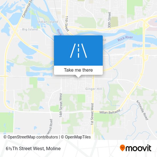 6½Th Street West map